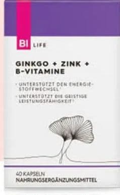 BI LIFE Ginko+cink+B vitamin, 40 kom