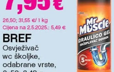 BREF BREF Osvježivač wc školjke, odabrane vrste