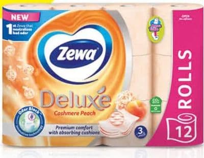 Zewa ZEWA DELUXE Papirnati ručnici, Breskva, 3-slojni, 12/1