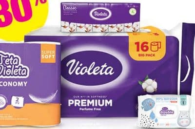 Violeta Violeta Premium Toaletni papir, 16 rola