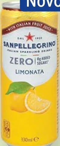 Sanpellegrino Sanpellegrino gazirani napitak s okusom limuna bez šećera, 0,33 l