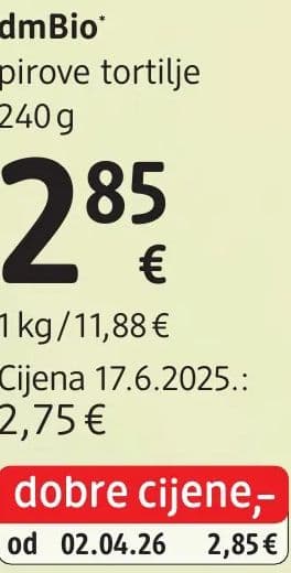 dmBio dmBio pirove tortilje