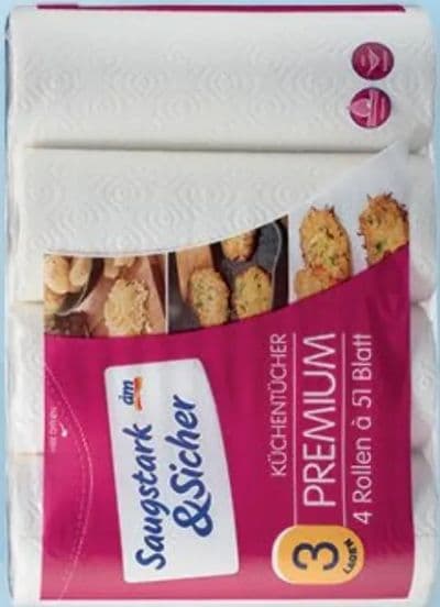 Saugstark&Sicher Saugstark&Sicher troslojni papirnati ručnici 4 kom.x 51 listić