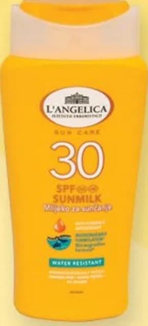L'Angelica L'Angelica Sun Care mlijeko za sunčanje ZF 30, 200 ml
