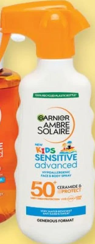 Garnier Garnier Ambre Solaire hidratantna vodica za sunčanje ZF 50, 150 ml