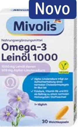 Mivolis Mivolis Omega-3 laneno ulje 1000 mg, kapsule, 30 kom.