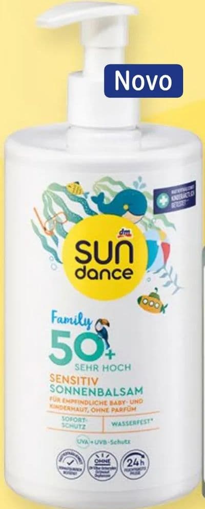 SUNDANCE SUNDANCE sensitive krema family, ZF 50+ 750 ml