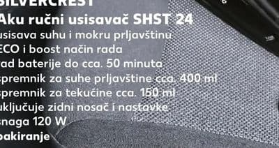 SILVERCREST Aku ručni usisavač SHST 24