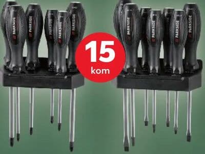 PARKSIDE PARKSIDE PERFORMANCE® Odvijači magnetski vrhovi i protuklizne ručke set
