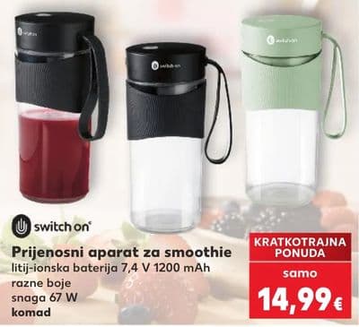 switch on Prijenosni aparat za smoothie