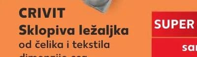 CRIVIT Sklopiva ležaljka