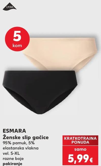 ESMARA Ženske slip gaćice