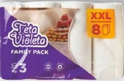VIOLETA Papirnati ručnici Family pack 8/1