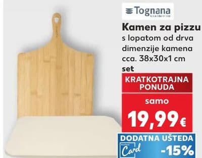 Tognana Kamen za pizzu s lopatom od drva