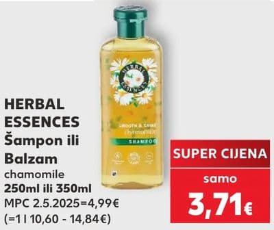 HERBAL ESSENCES HERBAL ESSENCES Šampon ili Balzam chamomile
