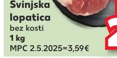 Svinjska lopatica bez kosti