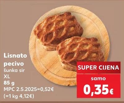 Lisnato pecivo šunka sir XL