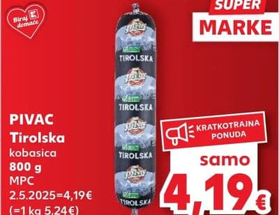 Pivac Tirolska kobasica