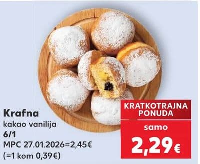 Krafna kakao vanilija