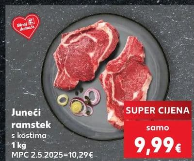 Juneći ramstek s kostima