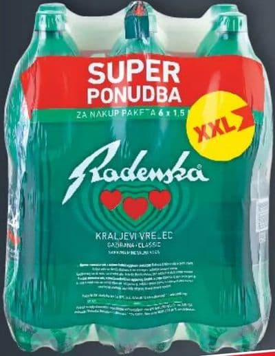 RADENSKA Gazirana prirodna mineralna voda