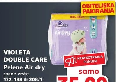 VIOLETA VIOLETA DOUBLE CARE Pelene Air dry razne vrste