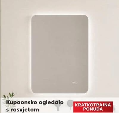 Kupaonsko ogledalo s rasvjetom