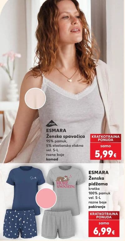 ESMARA ESMARA Ženska spavaćica