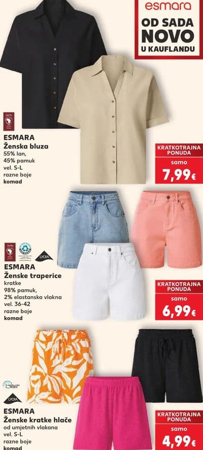 ESMARA ESMARA Ženske traperice kratke