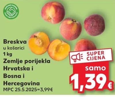 Breskva u košarici