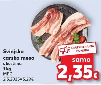 Svinjsko carsko meso s kostima