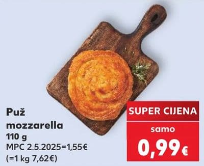 Puž mozzarella