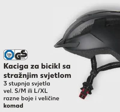 Kaciga za bicikl sa stražnjim svjetlom