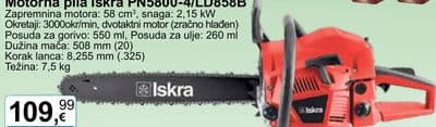 Iskra Motorna pila Iskra PN5800-4/LD858B