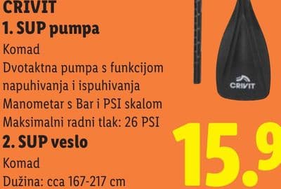 CRIVIT CRIVIT 1. SUP pumpa