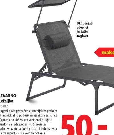 LIVARNO Ležaljka