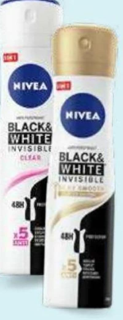 NIVEA Deo women invisible b&w clear/ silky smooth 150ml