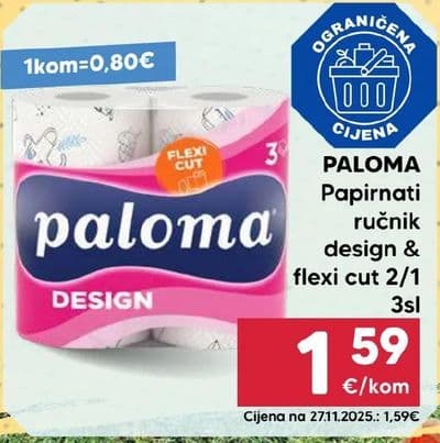 PALOMA Papirnati ručnik design & flexi cut 2/1