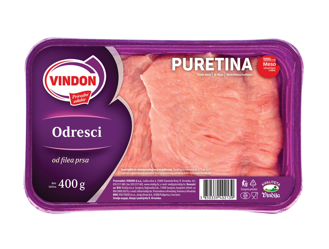 VINDON VINDON Pureći odresci