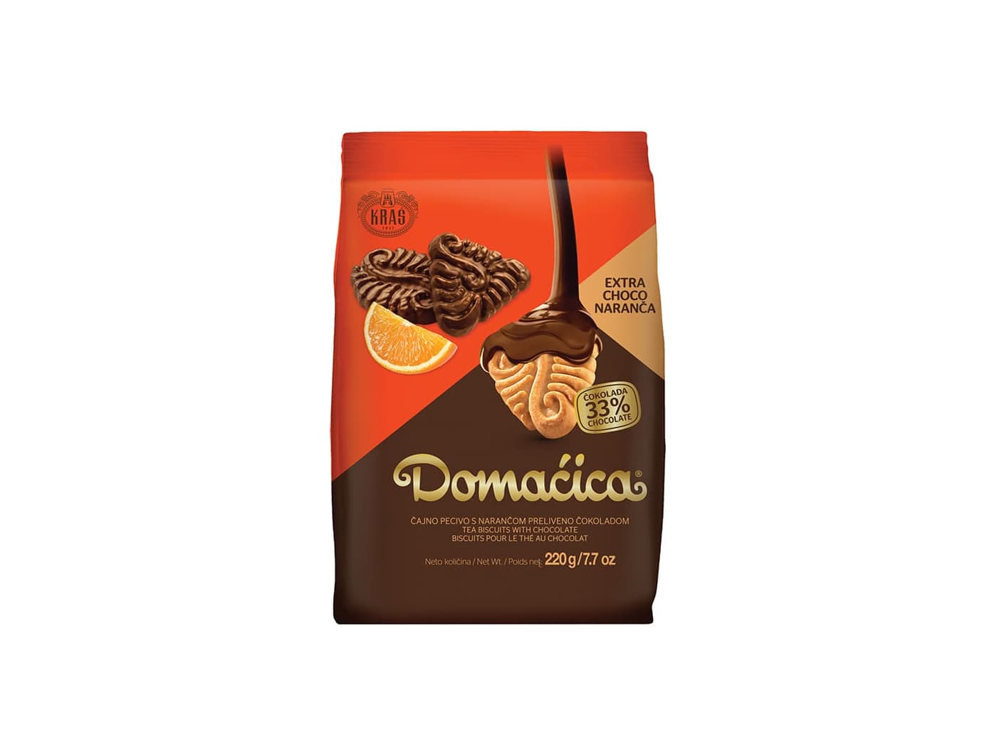 Kraš KEKS DOMAĆICA naranča 220 g