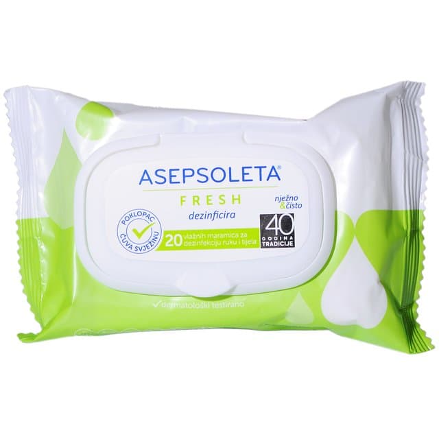 Maramice vlažne Asepsoleta Fresh